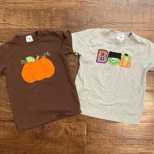 Fall Boys Appliqué Shirts
